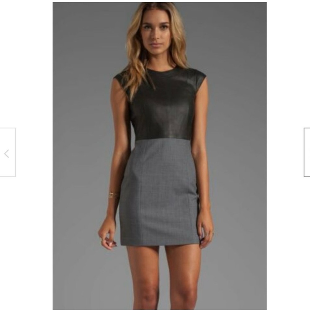 THEORY 00 Orinthia C Dress Leather Top